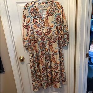 Floral‎ Paisley Print Dress